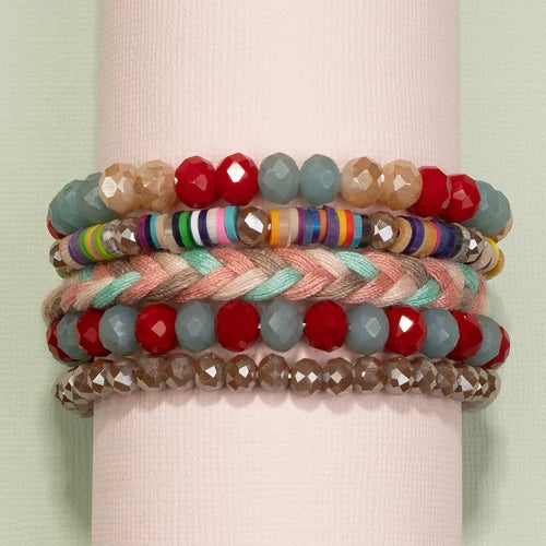 Multi Colored Stack Bracelet