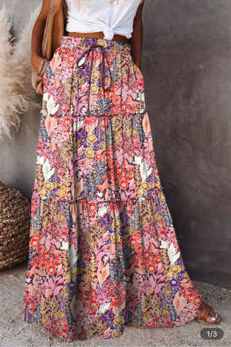 Boho Floral Maxi Skirt dress