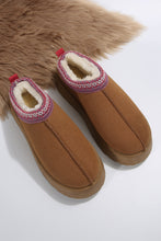 Load image into Gallery viewer, Chestnut Contrast Print Suede Plush Lined Snow Boots