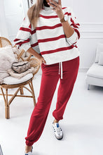 Load image into Gallery viewer, Light French Beige Drop Shoulder Pullover and Jogger Pants Set