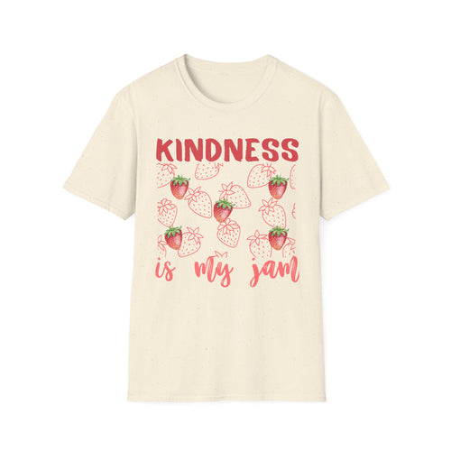 Kindness is My Jam T-Shirt, Cute Gift for Friends, Positive Quote Tee, Summer Style, Casual Wear, Birthday Present, Inspiring Apparel