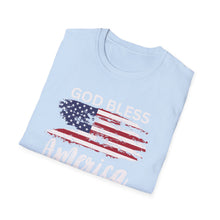 Load image into Gallery viewer, Patriotic Unisex Softstyle T-Shirt | USA Flag Tee | Independence Day, Memorial Day, Gift for Veterans, Casual Wear, Summer Style