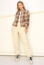 Load image into Gallery viewer, Wonder Away Plaid Button Down Shirt