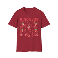 Load image into Gallery viewer, Kindness is My Jam T-Shirt, Cute Gift for Friends, Positive Quote Tee, Summer Style, Casual Wear, Birthday Present, Inspiring Apparel
