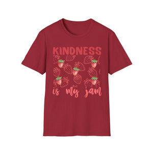 Kindness is My Jam T-Shirt, Cute Gift for Friends, Positive Quote Tee, Summer Style, Casual Wear, Birthday Present, Inspiring Apparel