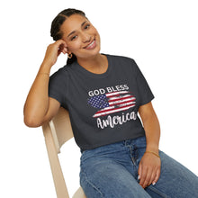 Load image into Gallery viewer, Patriotic Unisex Softstyle T-Shirt | USA Flag Tee | Independence Day, Memorial Day, Gift for Veterans, Casual Wear, Summer Style
