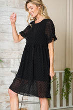 Load image into Gallery viewer, Swiss Dot Chiffon Dress