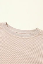 Load image into Gallery viewer, Apricot Ribbed Corduroy Oversized Sweatshirt