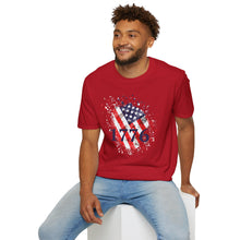 Load image into Gallery viewer, Patriotic 1776 T-Shirt, Celebratory Shirt, Independence Day Tee, 4th of July Apparel, Vintage American Flag Top, Unisex Casual Wear