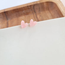 Load image into Gallery viewer, Hand Drawn Heart Studs - Pink