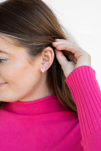 Load image into Gallery viewer, Hand Drawn Heart Studs - Pink