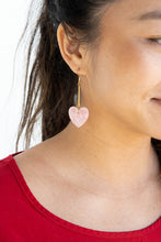 Load image into Gallery viewer, Mina Heart Earrings - Pink