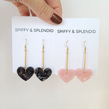 Load image into Gallery viewer, Mina Heart Earrings - Pink