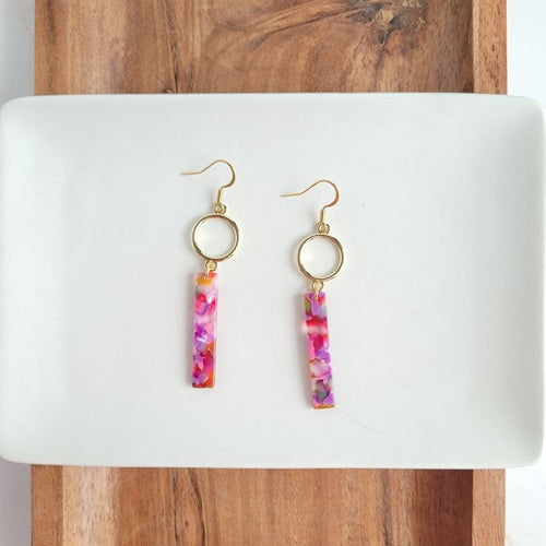 Isabella Earrings - Paradise Pink