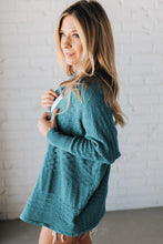 Load image into Gallery viewer, Lapis Mix Pattern Hollowed Knit Open Front Cardigan
