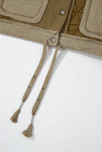 Load image into Gallery viewer, Jungle Green Quilted Textured Patchwork Loose Fit Hooded Jacket