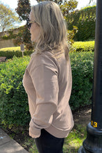 Load image into Gallery viewer, Dark Khaki GOBBLE Letter Graphic Thanksgiving Shift Sweatshirt