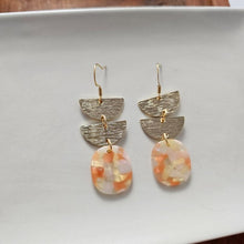 Load image into Gallery viewer, Elena Earrings - Orange Dream