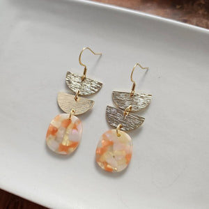 Elena Earrings - Orange Dream