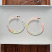 Load image into Gallery viewer, Cameron Hoops - Iridescent Neon
