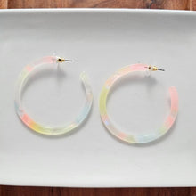 Load image into Gallery viewer, Cameron Hoops - Iridescent Neon