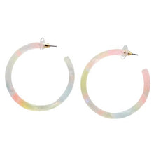 Load image into Gallery viewer, Cameron Hoops - Iridescent Neon