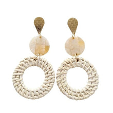 Load image into Gallery viewer, Lana Earrings - Light Rattan