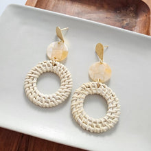 Load image into Gallery viewer, Lana Earrings - Light Rattan