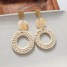 Load image into Gallery viewer, Lana Earrings - Light Rattan