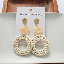 Load image into Gallery viewer, Lana Earrings - Light Rattan