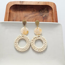 Load image into Gallery viewer, Lana Earrings - Light Rattan