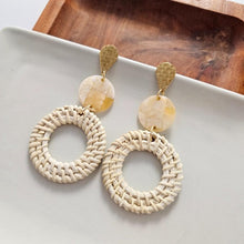 Load image into Gallery viewer, Lana Earrings - Light Rattan