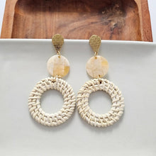 Load image into Gallery viewer, Lana Earrings - Light Rattan