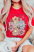 Load image into Gallery viewer, Mama Flower Mothers Day Graphic T Shirts