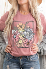 Load image into Gallery viewer, Mama Flower Mothers Day Graphic T Shirts