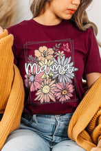 Load image into Gallery viewer, Mama Flower Mothers Day Graphic T Shirts