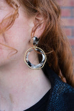 Load image into Gallery viewer, Georgia Earrings - Ivory &amp; Slate