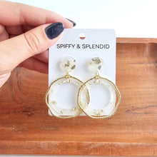 Load image into Gallery viewer, Georgia Earrings - Gold Flake