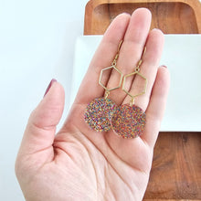 Load image into Gallery viewer, Layla Earrings - Rainbow Glitter