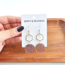 Load image into Gallery viewer, Layla Earrings - Rainbow Glitter