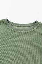 Load image into Gallery viewer, Grass Green Ribbed Corduroy Oversized Sweatshirt