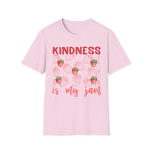 Load image into Gallery viewer, Kindness is My Jam T-Shirt, Cute Gift for Friends, Positive Quote Tee, Summer Style, Casual Wear, Birthday Present, Inspiring Apparel