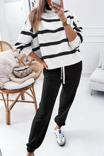 Load image into Gallery viewer, Light French Beige Drop Shoulder Pullover and Jogger Pants Set