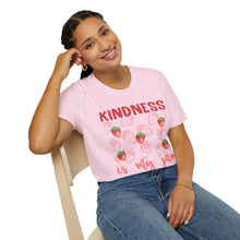 Load image into Gallery viewer, Kindness is My Jam T-Shirt, Cute Gift for Friends, Positive Quote Tee, Summer Style, Casual Wear, Birthday Present, Inspiring Apparel