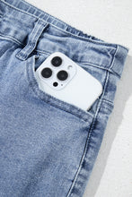 Load image into Gallery viewer, Dusk Blue Foiled Star Patchwork Straight Leg Loose Jeans