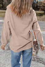 Load image into Gallery viewer, Apricot Ribbed Corduroy Oversized Sweatshirt