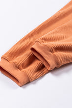 Load image into Gallery viewer, Orange Ribbed Corduroy Oversized Sweatshirt