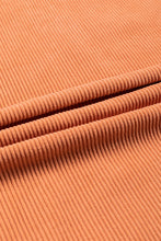 Load image into Gallery viewer, Orange Ribbed Corduroy Oversized Sweatshirt