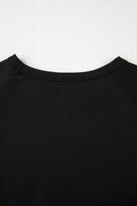Beau Blue Striped Patch Front Casual Tee
