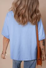 Load image into Gallery viewer, Myosotis 1776 American Flag Print Oversized Tee